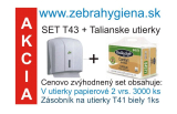 .SET Zásobník T43  + Bulky utierky biele